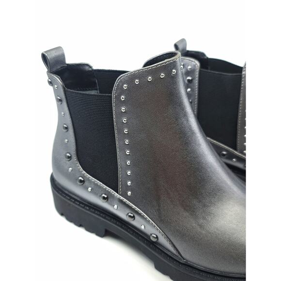 NEW CHARLES DAVID RADAR CHELSEA METALLIC STUDDED BOOTS - 7 - Picture 2 of 14